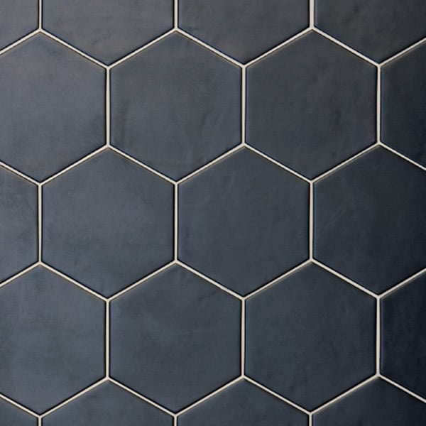 Hexagon Satin Black Tile 175mm X 200mm Target Tiles