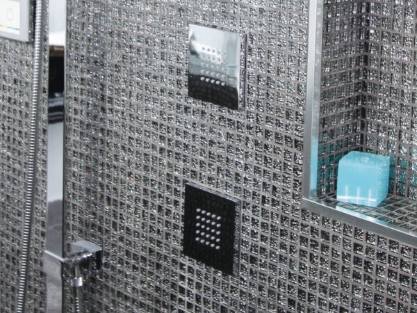 Chromatic Bathroom Mosaic Tiles