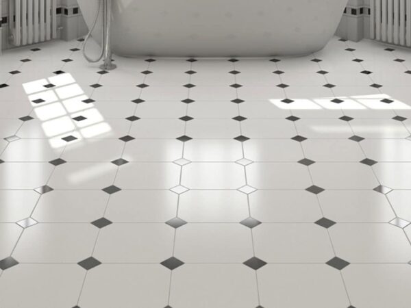 Classic Octagon Bathroom Floor Tiles