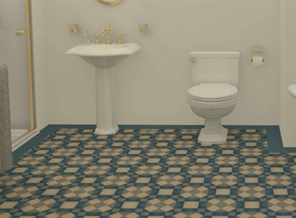 Olde English Samuel Pattern Floor Tile Per M2 Target Tiles