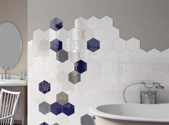 Target Tiles I Hexagon Gloss White Tiles 175mm x 200mm