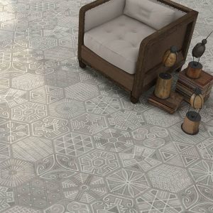 Hexagon Rift Igneus Pattern 233mm x 268mm | Target Tiles