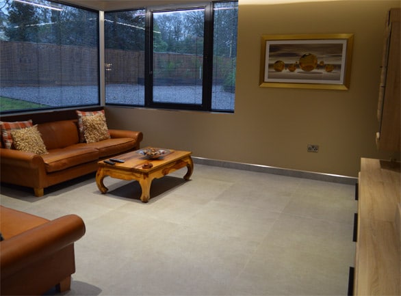 Best tiles for underfloor heating - Discovery porcelain floor tiles in living room
