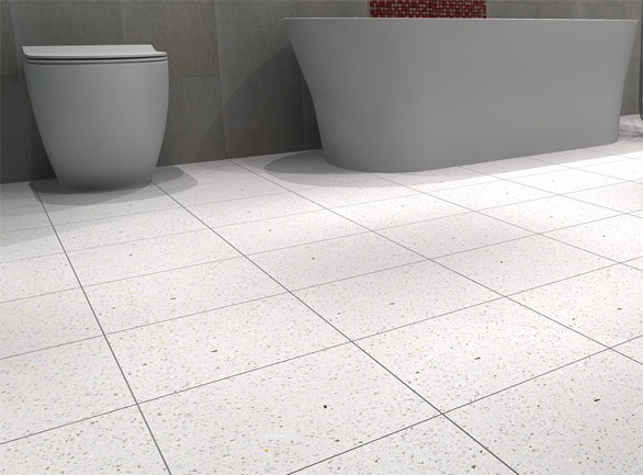 Quartz Pearl White 300mm X, Quartz Floor Tiles White