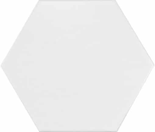 Hexagon Satin Off White Tile 175 x 200mm