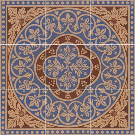 Quintessential Blue 9 Tile Set 457x457