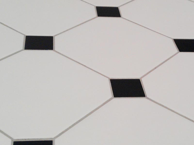 White Venetian Victorian Octagonal Tile, White Octagon Tile
