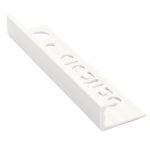 6mm white plastic tile trim for wall tiling