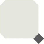 Octagon floor tiles 200x200mm with colour inserts