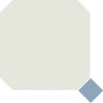 Octagon floor tiles 200x200mm with colour inserts