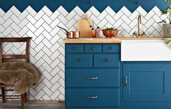 ceramic kitchen wall tiles with a blue colour scheme kitchen