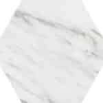 marble effect hexagon wall and floor tiles