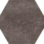 hexagon cement brown wall and floor tiles