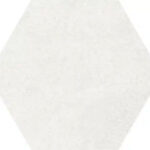 hexagon cement white wall and floor tiles