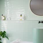green wall tiles