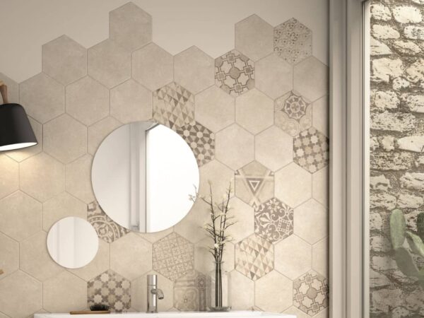 Cement Hexagon Wall Tiles