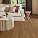 Rigid vinyl floor planks by Karndean in a room setting