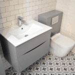 crackle glaze cream 150x75mm bathroom