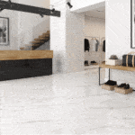 marble effect porcelain wall and floor tiles in large format sizes