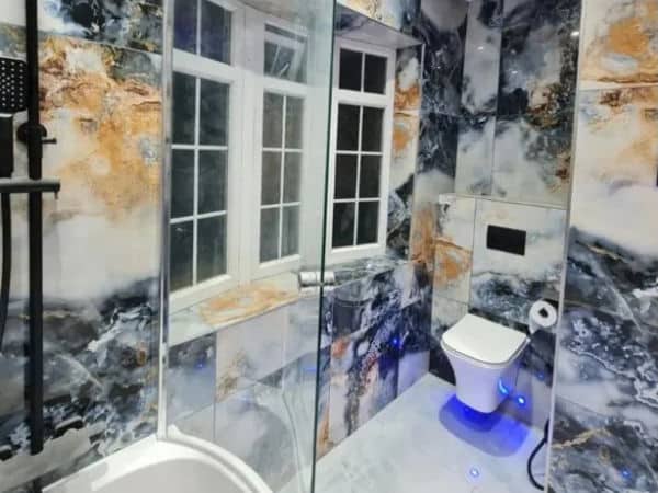 Ocean Blue Large Format Tiles
