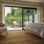 Rigid vinyl floor planks by Karndean in a room setting
