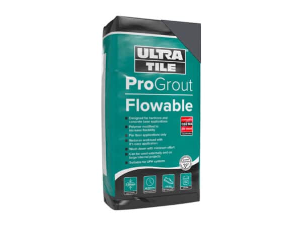 UltraTile Pro Grout Flowable Charcoal - 15kg Bag