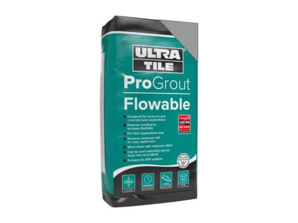 UltraTile Pro Grout Flowable Grey - 15kg Bag