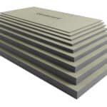 tile backerboard in various thickness to install tiles with a thermal insulation