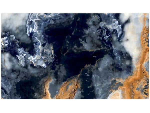Ocean Blue Gloss Marble Effect Wall & Floor Tile 1200x600x8mm