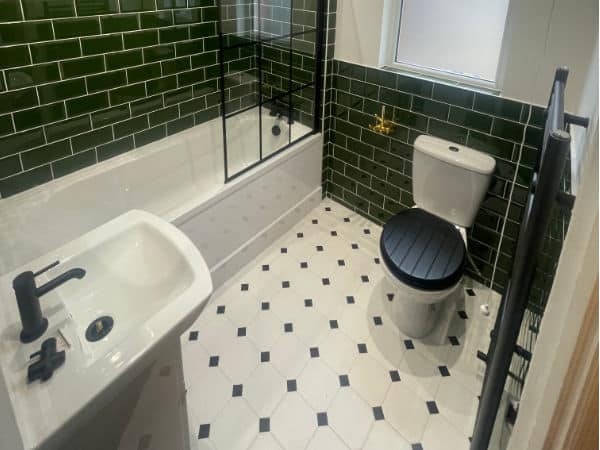 Venetian Octagon Bathroom Floor Tiles