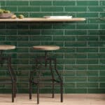 green wall tiles