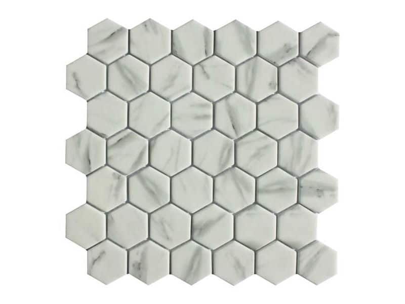 Copenhagen Carrara Hexagon Mosaic