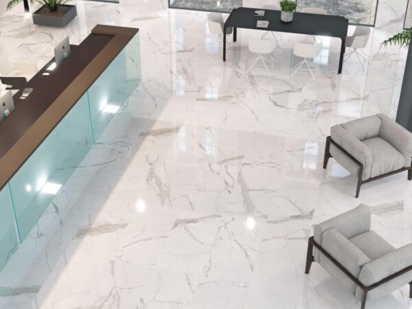 Marmo Marble Effect Bathroom Floor Tiles