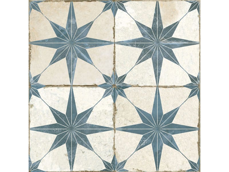 Fs Star Blue Floor Tile Vintage, Retro Floor Tiles Uk