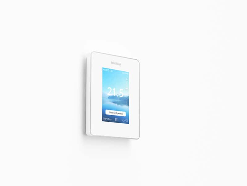 warmup 6ie thermostat in white view 2