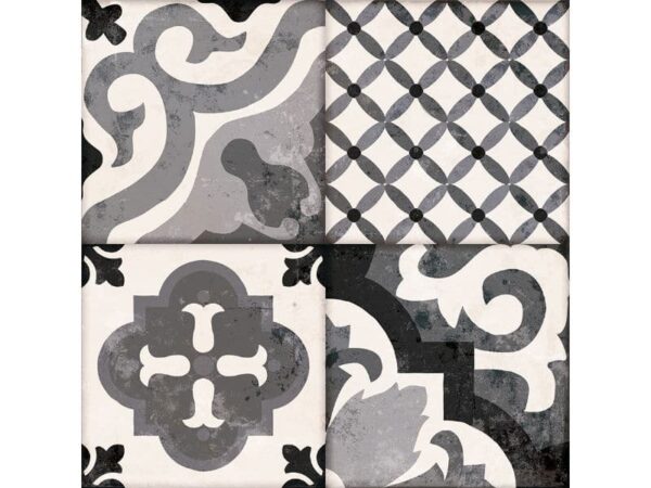 feature patterned floor tiles